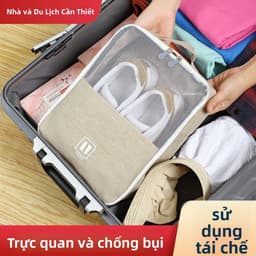 Túi đựng đồ giày dép du lịch có khe gài tay kéo vali 1 ngăn. LMS 4
