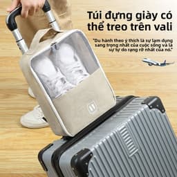 Túi đựng đồ giày dép du lịch có khe gài tay kéo vali 1 ngăn. LMS 6