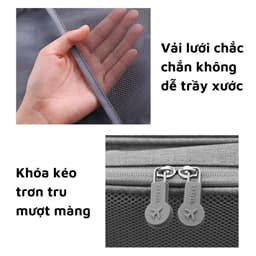 Túi đựng đồ giày dép du lịch có khe gài tay kéo vali 1 ngăn. LMS 8