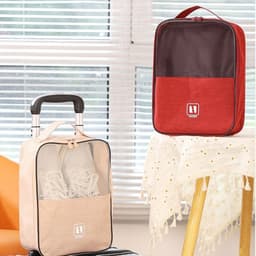 Túi đựng đồ giày dép du lịch có khe gài tay kéo vali 1 ngăn. LMS 9