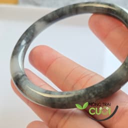 Vòng Cam Thach Gà Đen bản đũa type A, ni 56.8mm - Nông Trại Cười 5
