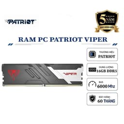 (FULL VAT) RAM PC Patriot Viper Venom DDR5 16GB | 6000MHz, CL30 (Không LED / Non-RGB) - Hàng Chính Hãng 1