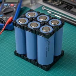 10 Cái Khung Cell Pin 32650 32700 2P 3P Holder Định Vị Pin, Chống Cong Vênh Khi Đóng Pack 1