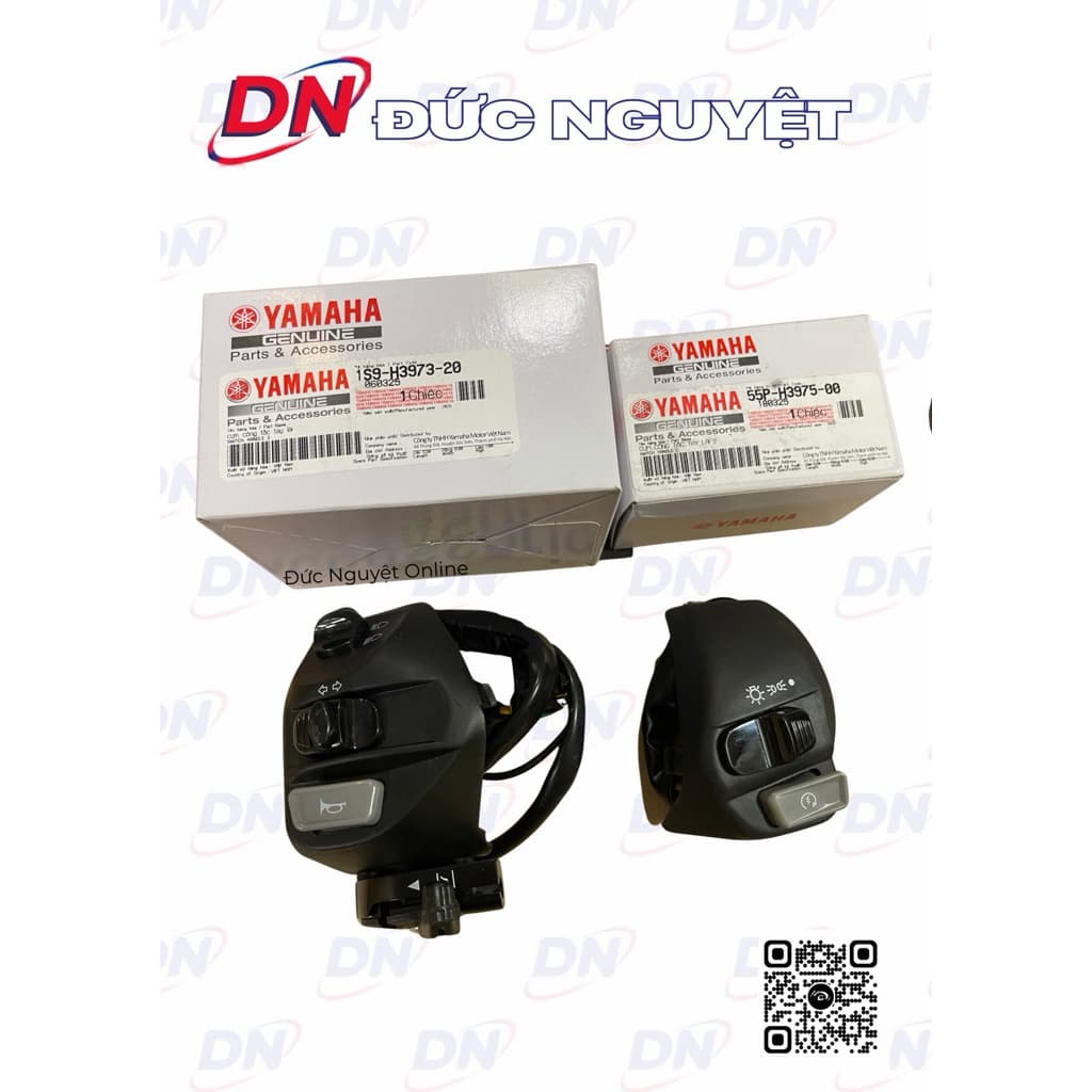 Cặp cùm công tắc EXCITER 135 2006-2010-2011 -2014 chính hãng yamaha - 1S9H3973-55PH3975