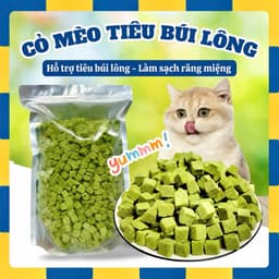 Gà Viên Mix Cỏ mèo Lna giúp tiêu búi lông giảm stress, Viên Rau Xanh Bổ Sung Protein Cho Mèo cao cấp 1