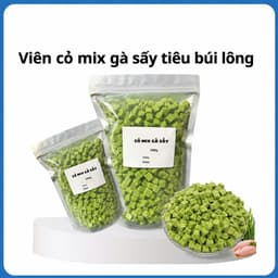 Gà Viên Mix Cỏ mèo Lna giúp tiêu búi lông giảm stress, Viên Rau Xanh Bổ Sung Protein Cho Mèo cao cấp 7