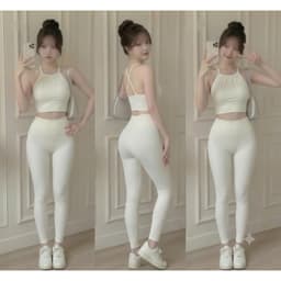Bộ tập Gym, Yoga, Erobic cho nữ chất LuLu hàng Quảng Châu cao cấp BT906 5