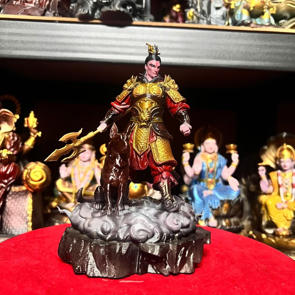 Tượng Chiến thần Dương Tiễn in 3D . cao 18 cm