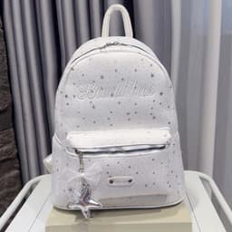 Balo Đi Học Sao Nhũ Thêu Chữ Badblue Size 40 Chất Vải Canvas Chống Thấm Bản Quai To Size 40 Đựng Vừa Sách Vở A4 Laptop 3