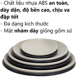 Combo Đĩa Tròn Thái Việt Nhật Đĩa Nhựa 1293/4/5/6/7/8, Đĩa Đựng Bánh Kẹo Gia Đình - TADAHOME 2