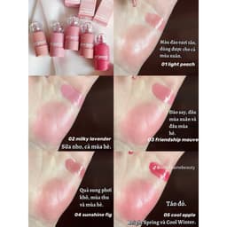 Má Hồng Kem Peripera Syrupy Tok Cheek 9g Chính Hãng Căng Bóng Tự Nhiên Lâu Trôi Nhiều Màu Skin House 3