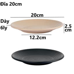 Combo Đĩa Tròn Thái Việt Nhật Đĩa Nhựa 1293/4/5/6/7/8, Đĩa Đựng Bánh Kẹo Gia Đình - TADAHOME 6