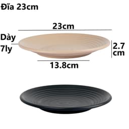 Combo Đĩa Tròn Thái Việt Nhật Đĩa Nhựa 1293/4/5/6/7/8, Đĩa Đựng Bánh Kẹo Gia Đình - TADAHOME 7