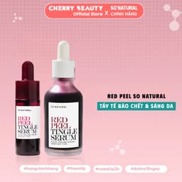 (Công ty) Tinh Chất Red Peel Tingle Serum So’Natural Trắng Da Đều Màu, Cải Thiện Lỗ Chân Lông| Cherry Beauty 1