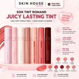 Son Tint Bóng Rom&nd Juicy Lasting Tint Chính Hãng Căng Mọng Lâu Trôi Nhiều Màu Hot Trend Skin House 1