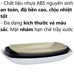 Combo Đĩa Phíp Thuyền Việt Nhật Đĩa Nhựa 1283/4/5/6, Đĩa Đựng Hải Sản Thức Ăn Sang Trọng - TADAHOME 2