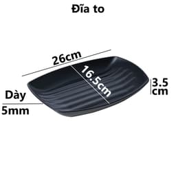 Combo Đĩa Phíp Thuyền Việt Nhật Đĩa Nhựa 1283/4/5/6, Đĩa Đựng Hải Sản Thức Ăn Sang Trọng - TADAHOME 7