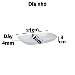 Combo Đĩa Phíp Thuyền Việt Nhật Đĩa Nhựa 1283/4/5/6, Đĩa Đựng Hải Sản Thức Ăn Sang Trọng - TADAHOME 5