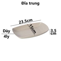 Combo Đĩa Phíp Thuyền Việt Nhật Đĩa Nhựa 1283/4/5/6, Đĩa Đựng Hải Sản Thức Ăn Sang Trọng - TADAHOME 6
