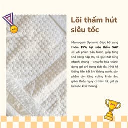 [COMBO 6] Tã bỉm Mamogom Dynamic Đủ Size mềm mại thấm hút tốt cho bé 7