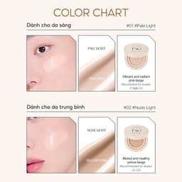 COMBO Cushion Căng Bóng & Bút Tạo Khối Đa Năng Chuẩn Màu TAG Dewy Skin Cushion & Multi Contour Stick 4