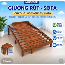 GIƯỜNG RÚT NAN KÉO ĐẸP XINH_RÚT GỌN XẾP THÔNG MINH DỄ DÀNG VỆ SINH,DỄ DÀNG LẮP ĐẶT 1