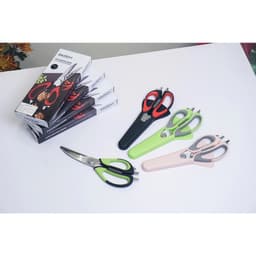 Kéo Cắt Đa Năng 5 trong 1 GKOCH J-26 Màu Đen Đỏ, Cắt Thịt Gà, Gọt Củ, Khui Lọ, Đánh Vảy, Kẹp Cua Ghẹ 9