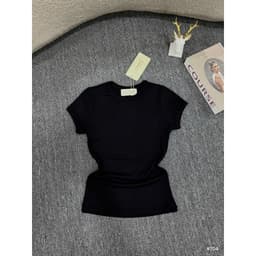 (Dmina) Áo thun tay ngắn trơn nữ BASIC SIMPLE - Form ôm Basic, Thoáng Mát & Dễ Phối Đồ 2