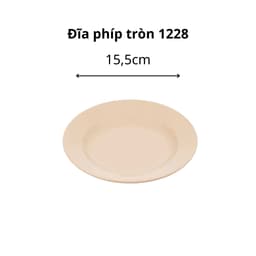 Combo Đĩa Phíp Tròn Việt Nhật Đĩa Nhựa 1228/9, Đĩa Đựng Thức Ăn Gia Đình Bền Đẹp Cao Cấp - TADAHOME 8