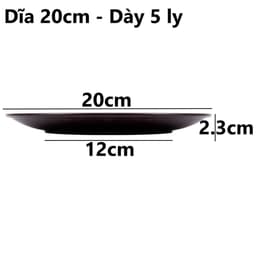 Combo Đĩa Tròn Thái 2 Màu Việt Nhật Đĩa Nhựa 1300/1/2/3/4, Đĩa Đựng Gia Đình Bền Đẹp - TADAHOM 7