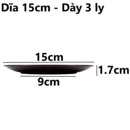 Combo Đĩa Tròn Thái 2 Màu Việt Nhật Đĩa Nhựa 1300/1/2/3/4, Đĩa Đựng Gia Đình Bền Đẹp - TADAHOM 5