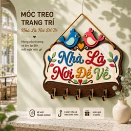 Móc Treo Chìa Khóa Cửa Vào [Nhà Là Nơi Để Về] - Decor Trang Trí Nhà Cửa Sang Trọng 2