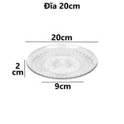 Combo Đĩa Kim Cương HOKORI Đĩa Nhựa 1290/1/2 Việt Nhật, Đĩa Đựng Thức Ăn Cao Cấp - TADAHOME 6