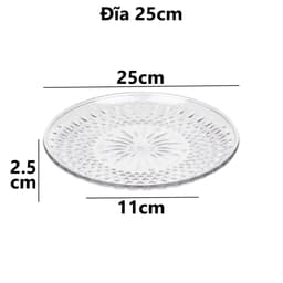 Combo Đĩa Kim Cương HOKORI Đĩa Nhựa 1290/1/2 Việt Nhật, Đĩa Đựng Thức Ăn Cao Cấp - TADAHOME 7