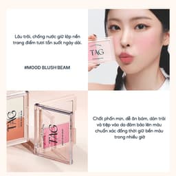 COMBO Má Hồng Highlight & Bút Tạo Khối Đa Năng TAG Mood Blush Beam & Multi Contour Stick 3