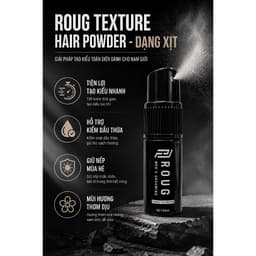 Bột tạo phồng tóc nam Roug Powder Texture Hair 60ml giữ nếp, hút dầu tóc tốt Roug Men's Grooming 2