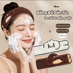 Dễ Thương Động Vật Dài Mèo Velcro Cô Gái Rửa Mặt Trang Điểm Nổ Miếng Dán Băng Đô 2