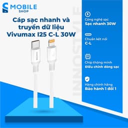 Cáp Sạc Nhanh Vivumax I25 C to L 30W Chính Hãng 1