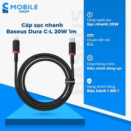 Cáp sạc nhanh Baseus Dura C to L 20W 1m Chính Hãng 1