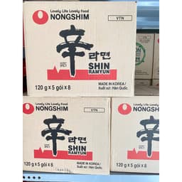 Lốc 5 gói Mì Ramyun Nongshim 112g Các Loại Chính hãng 3