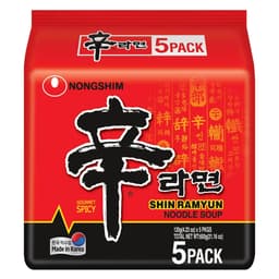 Lốc 5 gói Mì Ramyun Nongshim 112g Các Loại Chính hãng 5