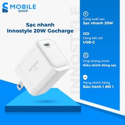 Sạc nhanh Innostyle 20W Gocharge New PD/PPS Chính Hãng 1