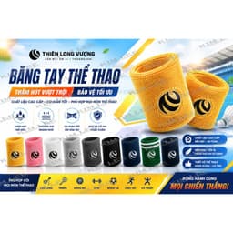 Băng cổ tay chặn mồ hôi YONEXxTHIENLONGVUONG - Băng đô, băng đầu- Băng chặn mồ hôi cầu lông Yonex ( hàng đẹp )- Chiếc 2