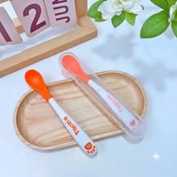 Thìa ăn dặm báo nóng Tootie cho bé ăn dặm, Thìa ăn dặm cảm biến nhiệt cho bé 9