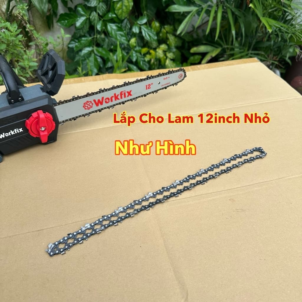 Dây Xích Máy Cưa Pin Lam 12inch 30cm Bản Nhỏ , Lắp Tất Cả Các Cưa Pin Có Lam Nhỏ Như Hình Ảnh