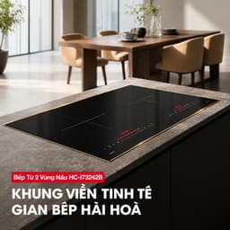 Bếp Từ Âm 2 Vùng Nấu Hafele HC-I73242B Mặt Kính Schott Ceran Đức Inverter Booster 4.8kW Cảm Ứng Trượt 8