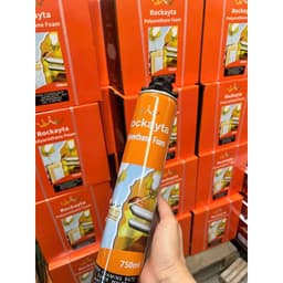 (Combo 5 chai) Keo bọt nở Rockiya chai 750ml tạo bọt nhanh, chống thấm nước hàng nặng 11kg/thùng 3