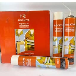 (Combo 5 chai) Keo bọt nở Rockiya chai 750ml tạo bọt nhanh, chống thấm nước hàng nặng 11kg/thùng 9
