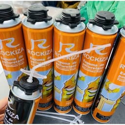 (Combo 5 chai) Keo bọt nở Rockiya chai 750ml tạo bọt nhanh, chống thấm nước hàng nặng 11kg/thùng 4