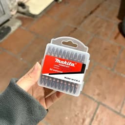 (Vỉ 10 mũi) Mũi Bắn Vít Makita PH2, Đầu Chụp Tôn Makita, Đầu bắn vít nam châm, đầu bake 3